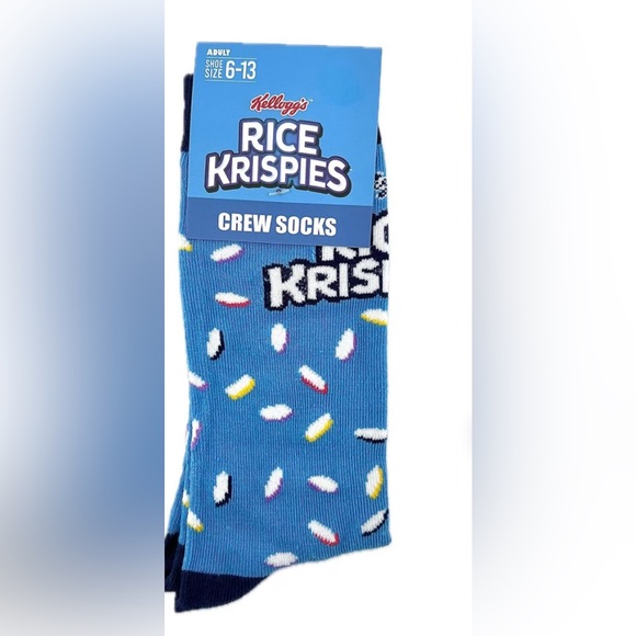 NWT Kelloggs Rice Krispies Novelty Crew Socks - Picture 3 of 10